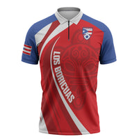 Puerto Rico Football 2026 Custom Zipper Polo Shirt Vamos Los Boricuas Taino Sun