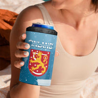 Finland Independence Day 4 in 1 Can Cooler Tumbler Suomen Itsenaistyminen Mix Brown Bear - Wonder Print Shop