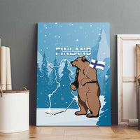 Finland Independence Day Canvas Wall Art Suomen Itsenaistyminen Mix Brown Bear - Wonder Print Shop