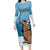 Finland Independence Day Family Matching Long Sleeve Bodycon Dress and Hawaiian Shirt Suomen Itsenaistyminen Mix Brown Bear - Wonder Print Shop