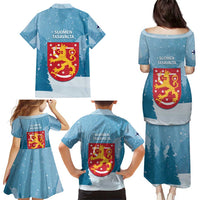 Finland Independence Day Family Matching Puletasi and Hawaiian Shirt Suomen Itsenaistyminen Mix Brown Bear - Wonder Print Shop