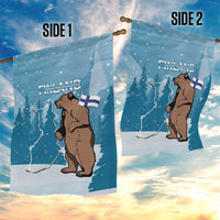 Finland Independence Day Garden Flag Suomen Itsenaistyminen Mix Brown Bear - Wonder Print Shop