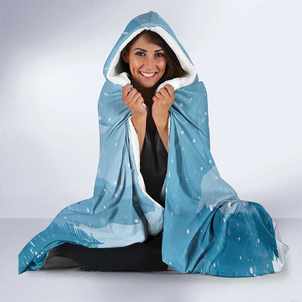 Finland Independence Day Hooded Blanket Suomen Itsenaistyminen Mix Brown Bear