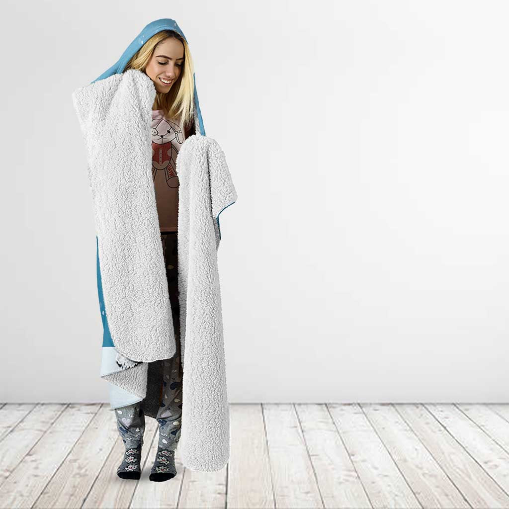 Finland Independence Day Hooded Blanket Suomen Itsenaistyminen Mix Brown Bear