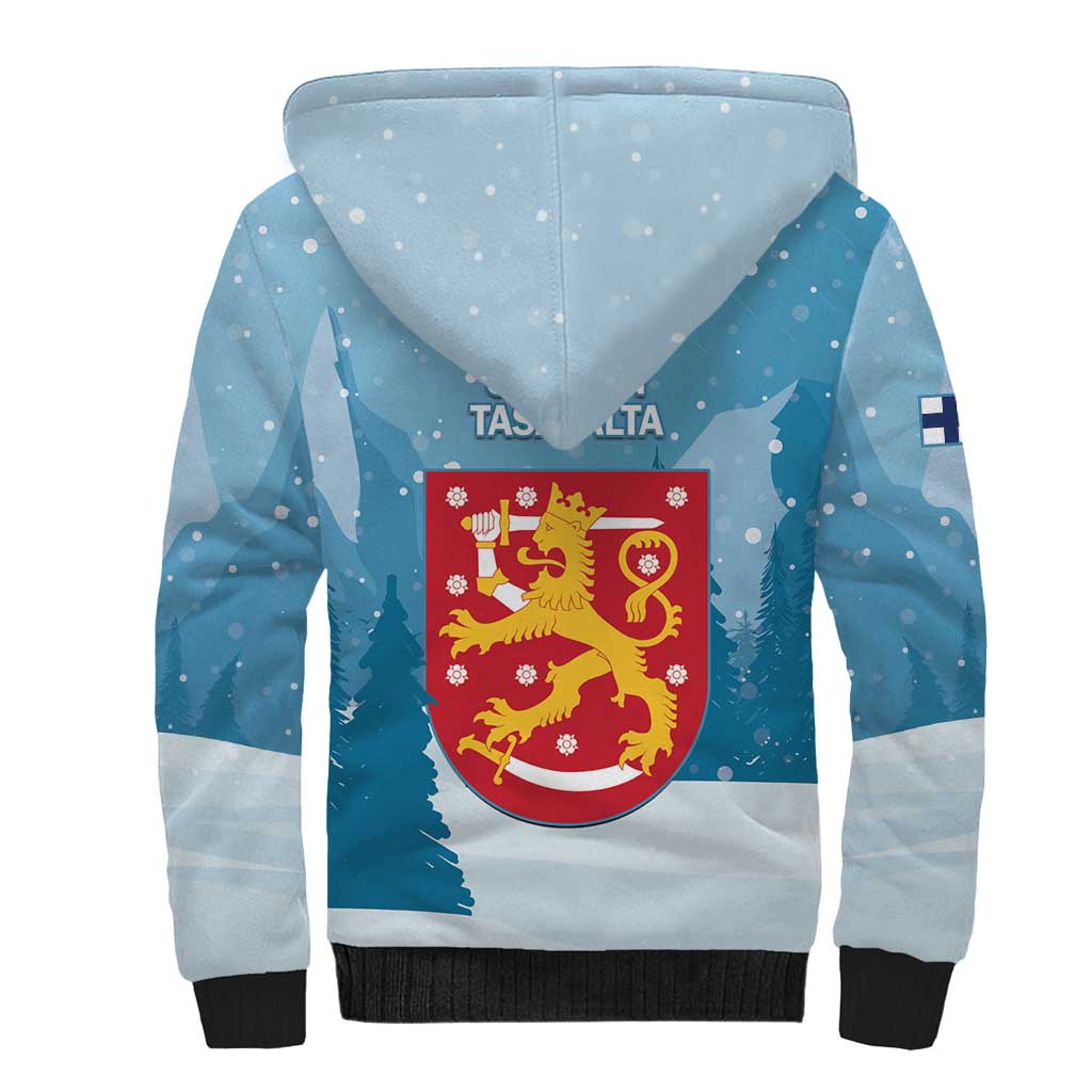 Finland Independence Day Sherpa Hoodie Suomen Itsenaistyminen Mix Brown Bear - Wonder Print Shop