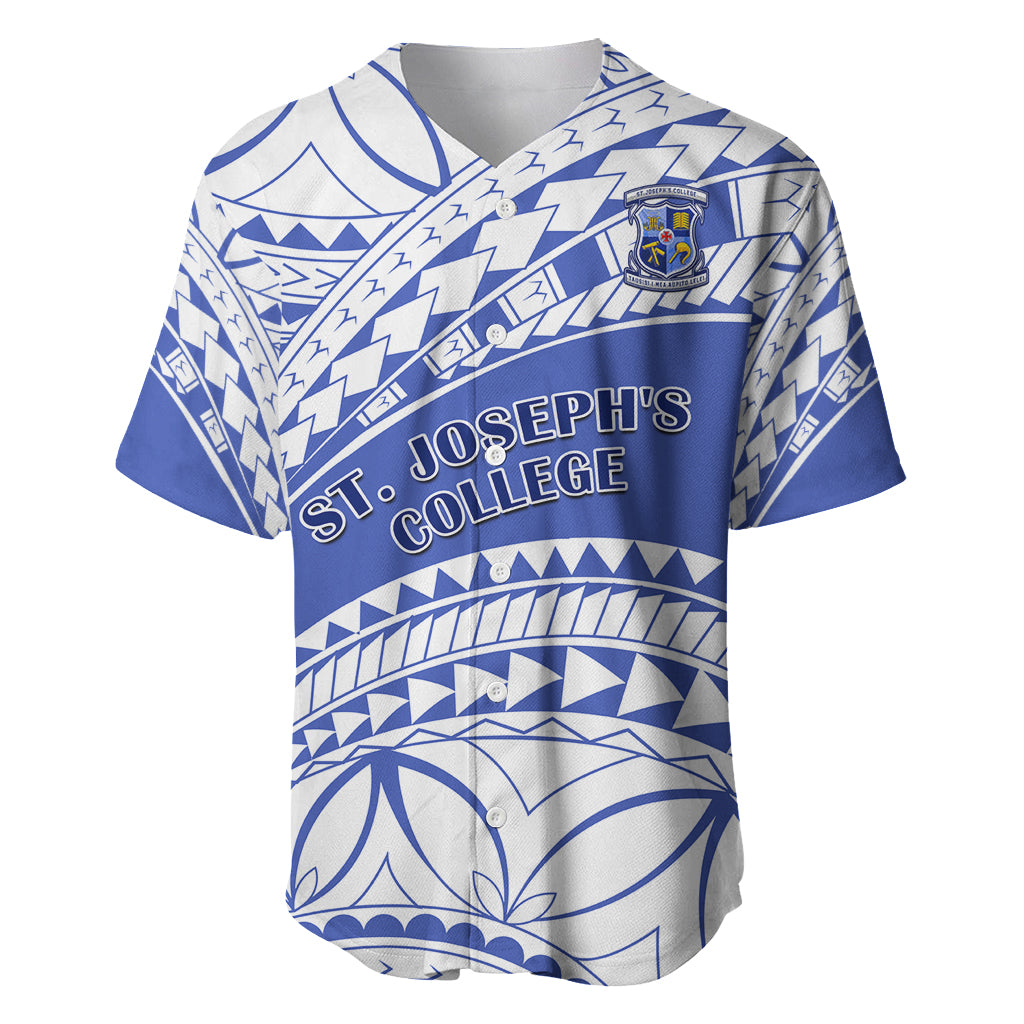 Personalised Samoa St Josephs College Baseball Jersey Marist Brothers Samoan Pattern - Wonder Print Shop