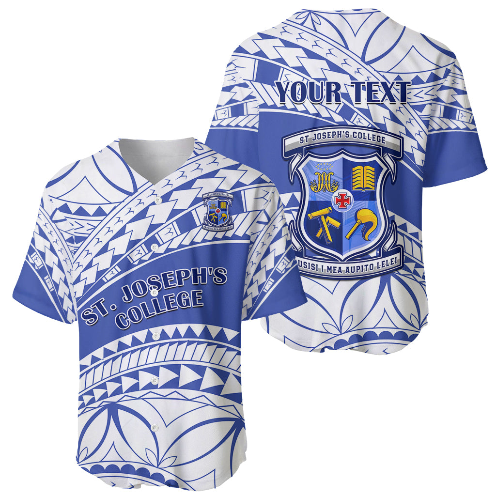 Personalised Samoa St Josephs College Baseball Jersey Marist Brothers Samoan Pattern - Wonder Print Shop