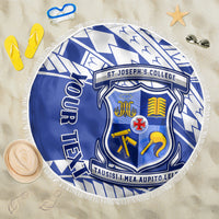 Personalised Samoa St Josephs College Beach Blanket Marist Brothers Samoan Pattern - Wonder Print Shop