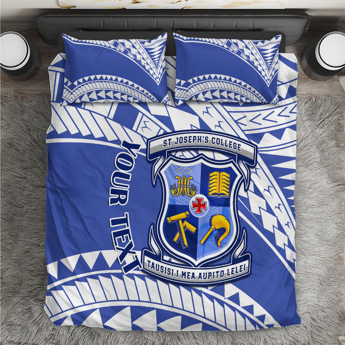 Personalised Samoa St Josephs College Bedding Set Marist Brothers Samoan Pattern - Wonder Print Shop