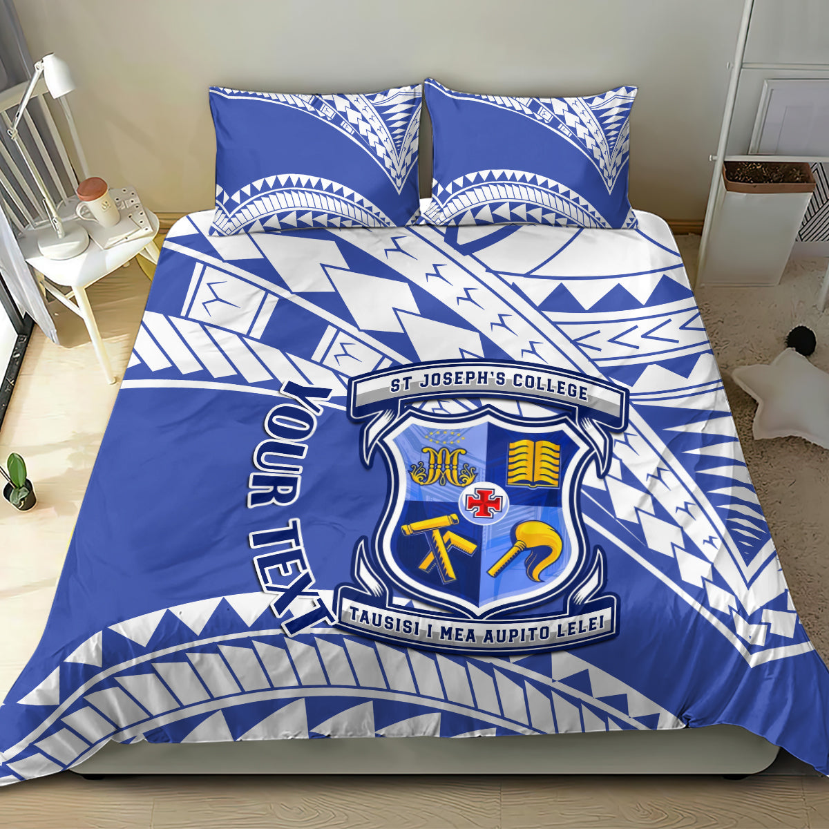 Personalised Samoa St Josephs College Bedding Set Marist Brothers Samoan Pattern - Wonder Print Shop