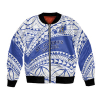 Personalised Samoa St Josephs College Bomber Jacket Marist Brothers Samoan Pattern - Wonder Print Shop