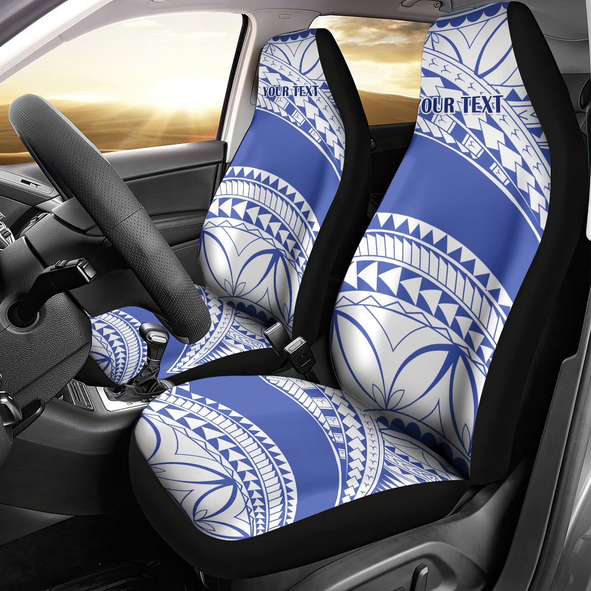 Personalised Samoa St Josephs College Car Seat Cover Marist Brothers Samoan Pattern - Wonder Print Shop