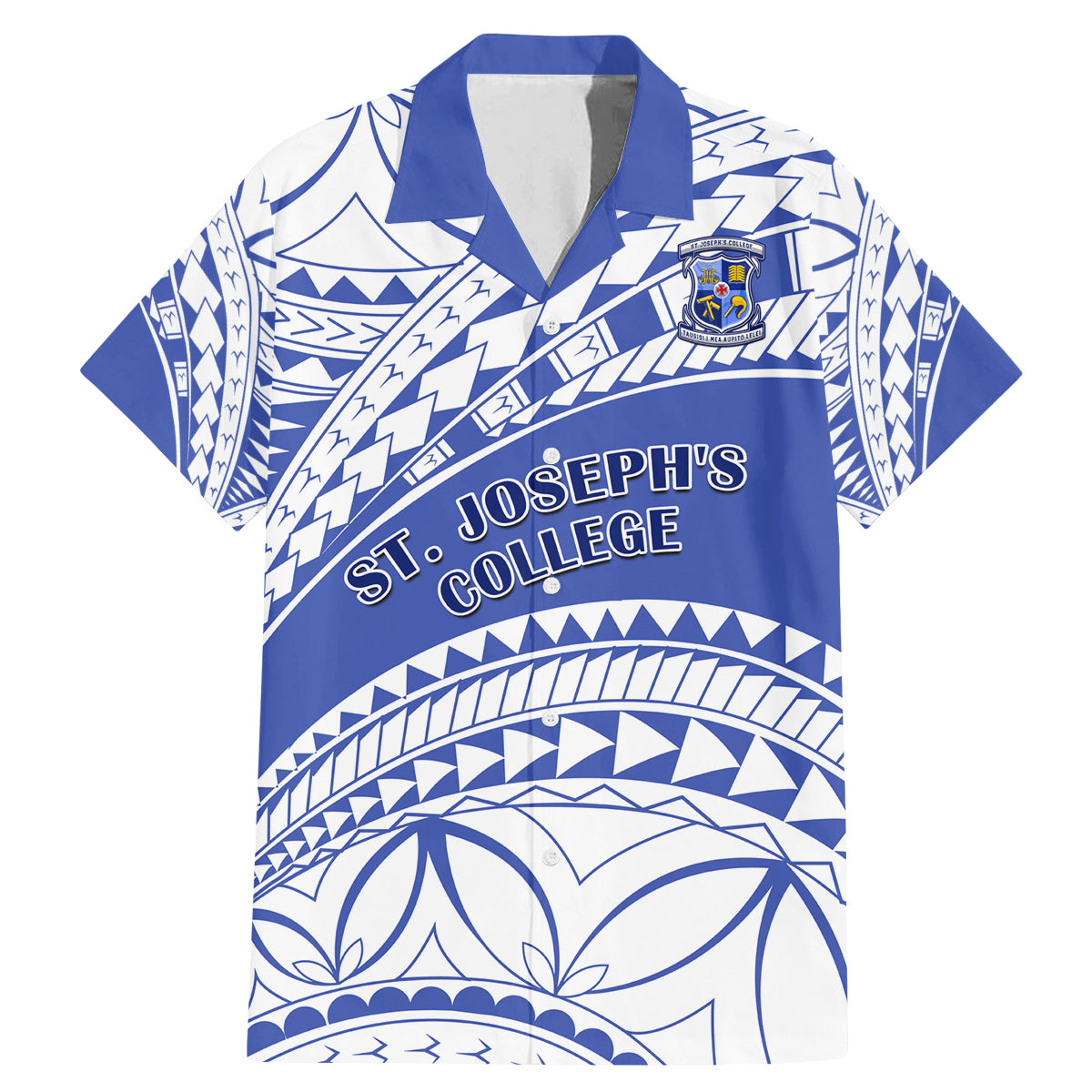 Personalised Samoa St Josephs College Family Matching Mermaid Dress and Hawaiian Shirt Marist Brothers Samoan Pattern - Wonder Print Shop