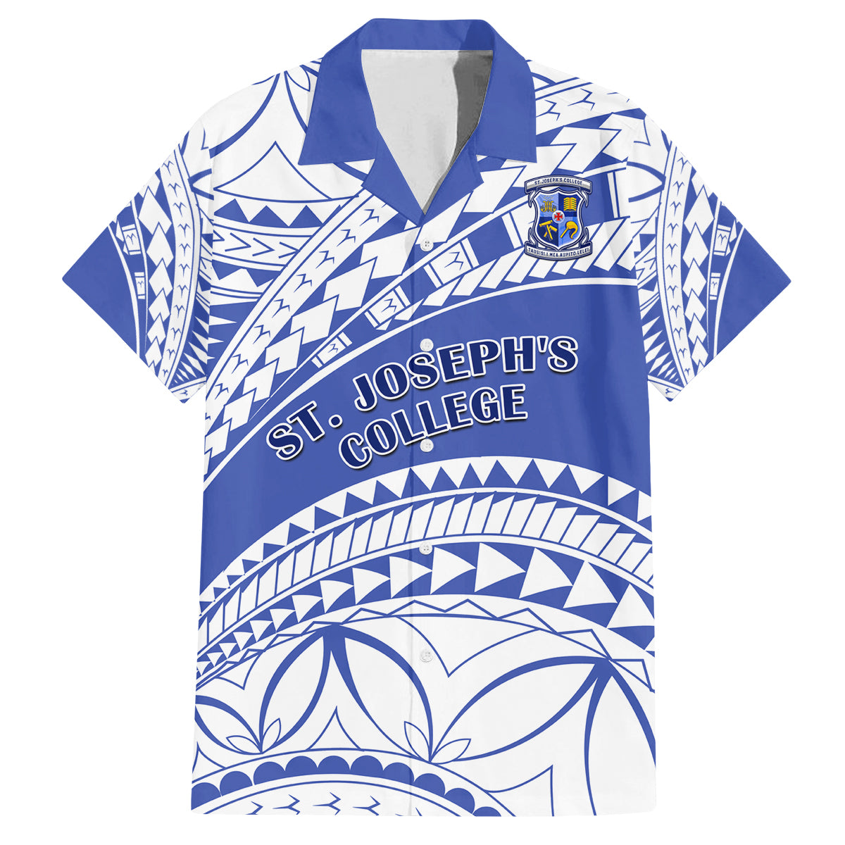 Personalised Samoa St Josephs College Family Matching Summer Maxi Dress and Hawaiian Shirt Marist Brothers Samoan Pattern - Wonder Print Shop