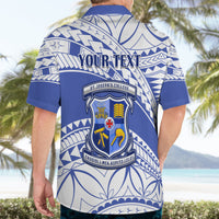 Personalised Samoa St Josephs College Hawaiian Shirt Marist Brothers Samoan Pattern - Wonder Print Shop