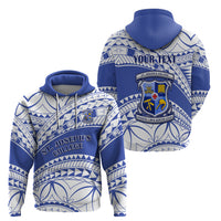 Personalised Samoa St Josephs College Hoodie Marist Brothers Samoan Pattern - Wonder Print Shop