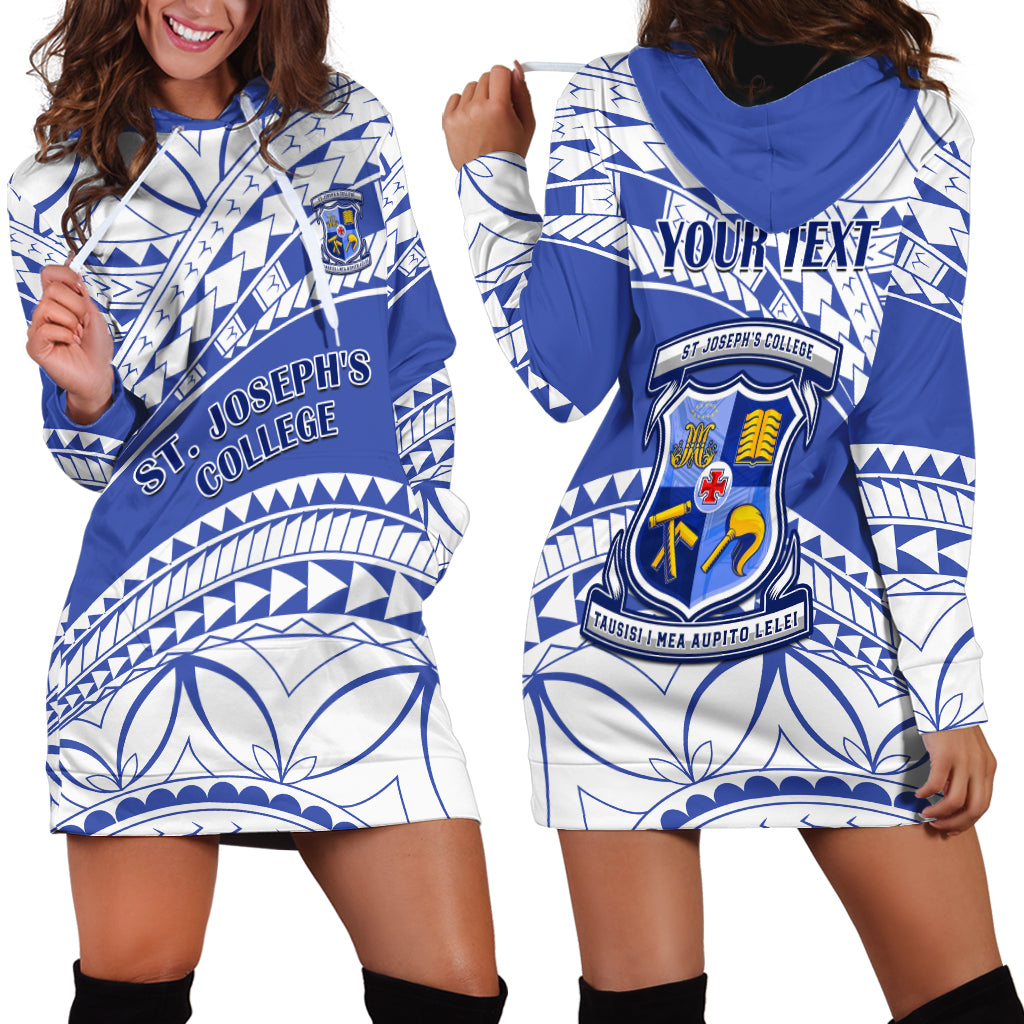 Personalised Samoa St Josephs College Hoodie Dress Marist Brothers Samoan Pattern - Wonder Print Shop