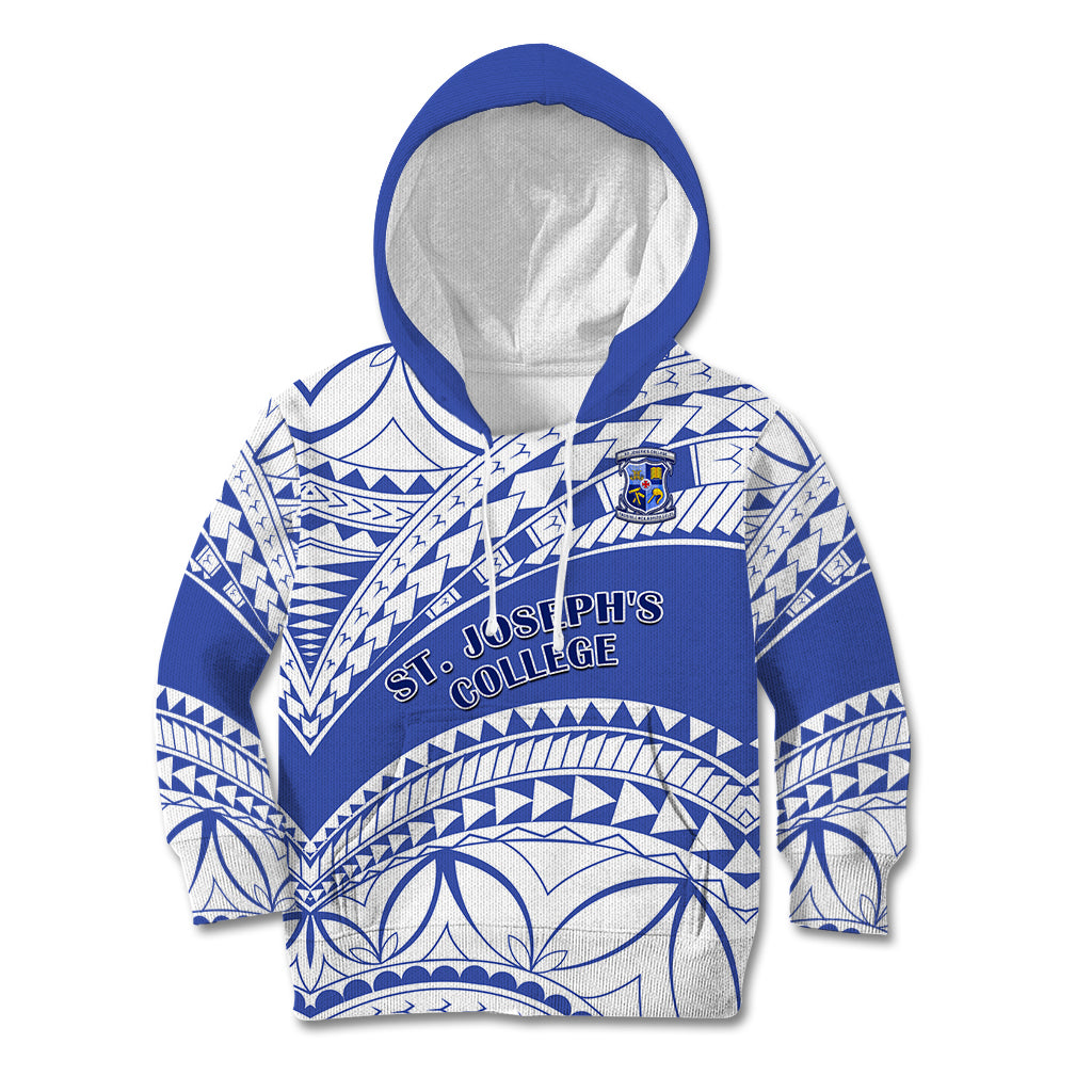 Personalised Samoa St Josephs College Kid Hoodie Marist Brothers Samoan Pattern - Wonder Print Shop