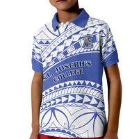 Personalised Samoa St Josephs College Kid Polo Shirt Marist Brothers Samoan Pattern - Wonder Print Shop