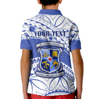 Personalised Samoa St Josephs College Kid Polo Shirt Marist Brothers Samoan Pattern - Wonder Print Shop