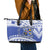 Personalised Samoa St Josephs College Leather Tote Bag Marist Brothers Samoan Pattern - Wonder Print Shop