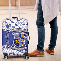 Personalised Samoa St Josephs College Luggage Cover Marist Brothers Samoan Pattern - Wonder Print Shop