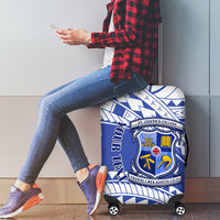 Personalised Samoa St Josephs College Luggage Cover Marist Brothers Samoan Pattern - Wonder Print Shop