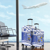 Personalised Samoa St Josephs College Luggage Cover Marist Brothers Samoan Pattern - Wonder Print Shop