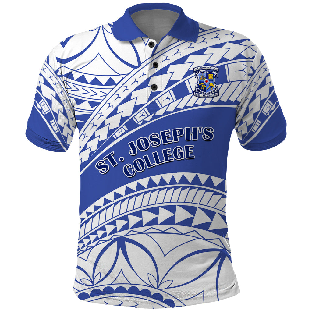 Personalised Samoa St Josephs College Polo Shirt Marist Brothers Samoan Pattern - Wonder Print Shop