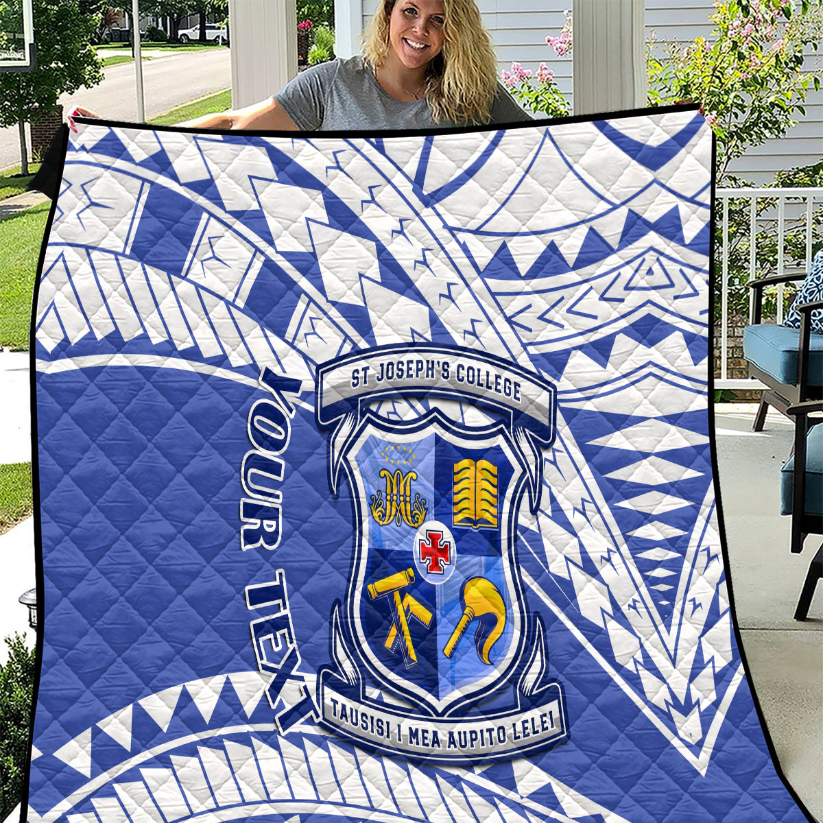 Personalised Samoa St Josephs College Quilt Marist Brothers Samoan Pattern - Wonder Print Shop