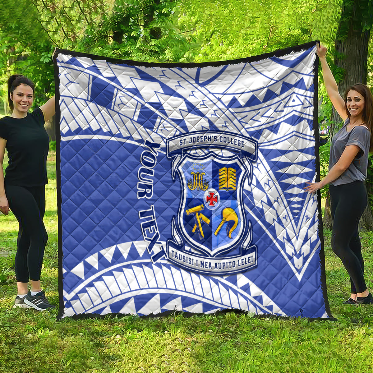 Personalised Samoa St Josephs College Quilt Marist Brothers Samoan Pattern - Wonder Print Shop
