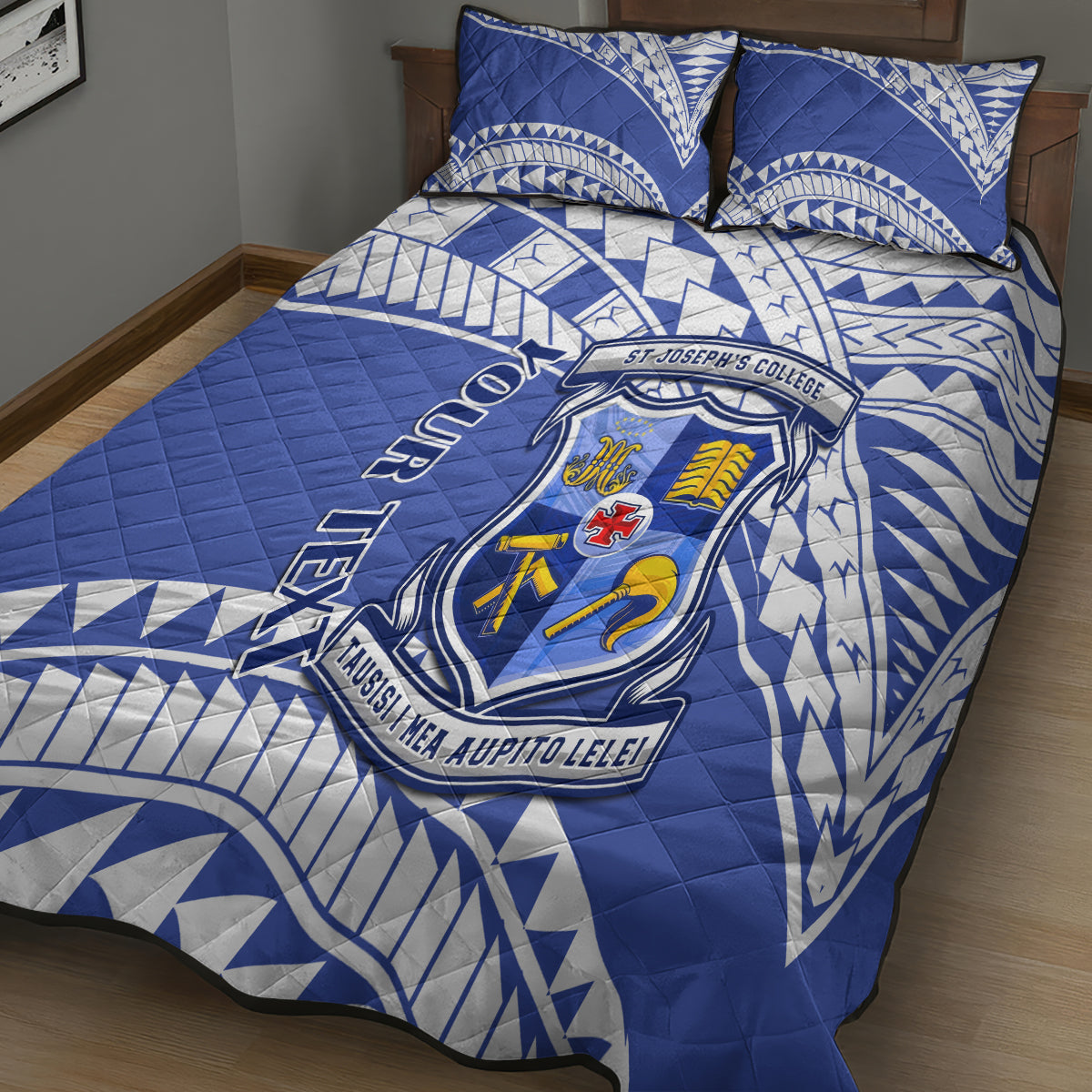 Personalised Samoa St Josephs College Quilt Bed Set Marist Brothers Samoan Pattern - Wonder Print Shop