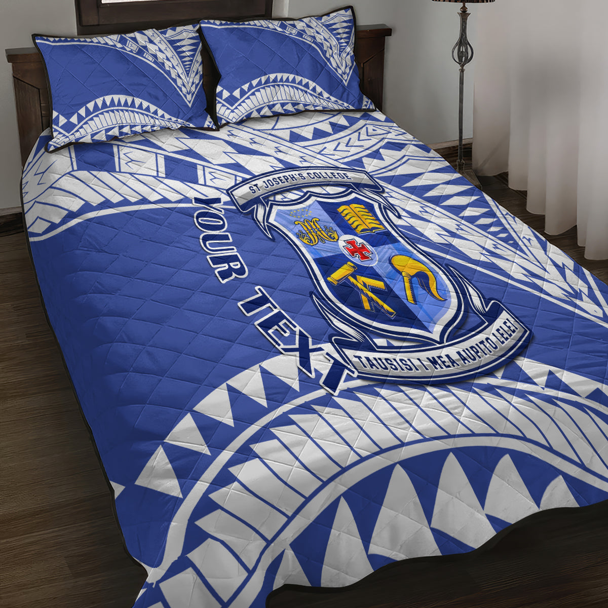Personalised Samoa St Josephs College Quilt Bed Set Marist Brothers Samoan Pattern - Wonder Print Shop