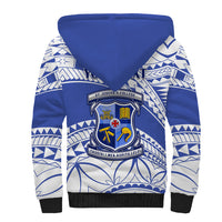 Personalised Samoa St Josephs College Sherpa Hoodie Marist Brothers Samoan Pattern - Wonder Print Shop