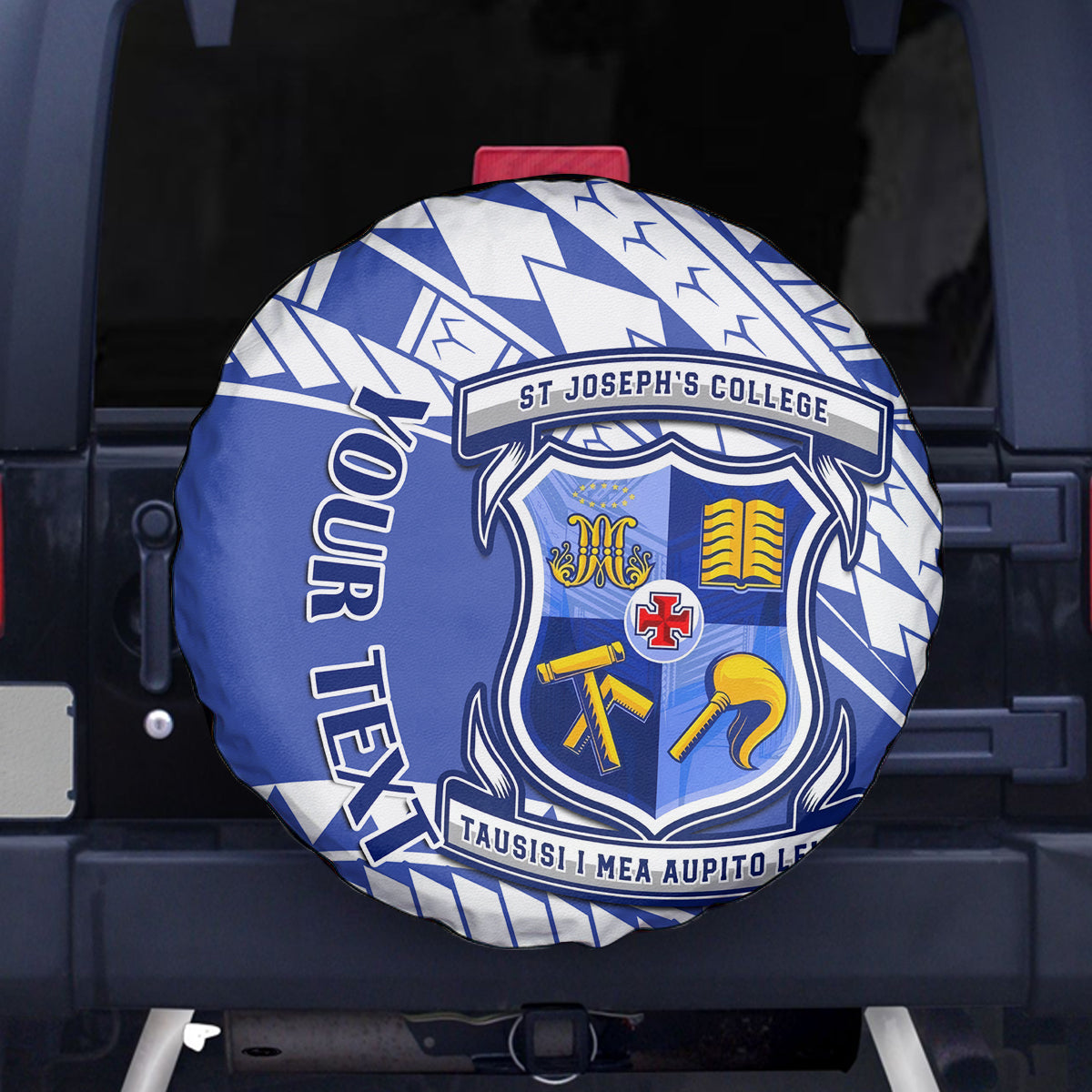Personalised Samoa St Josephs College Spare Tire Cover Marist Brothers Samoan Pattern - Wonder Print Shop