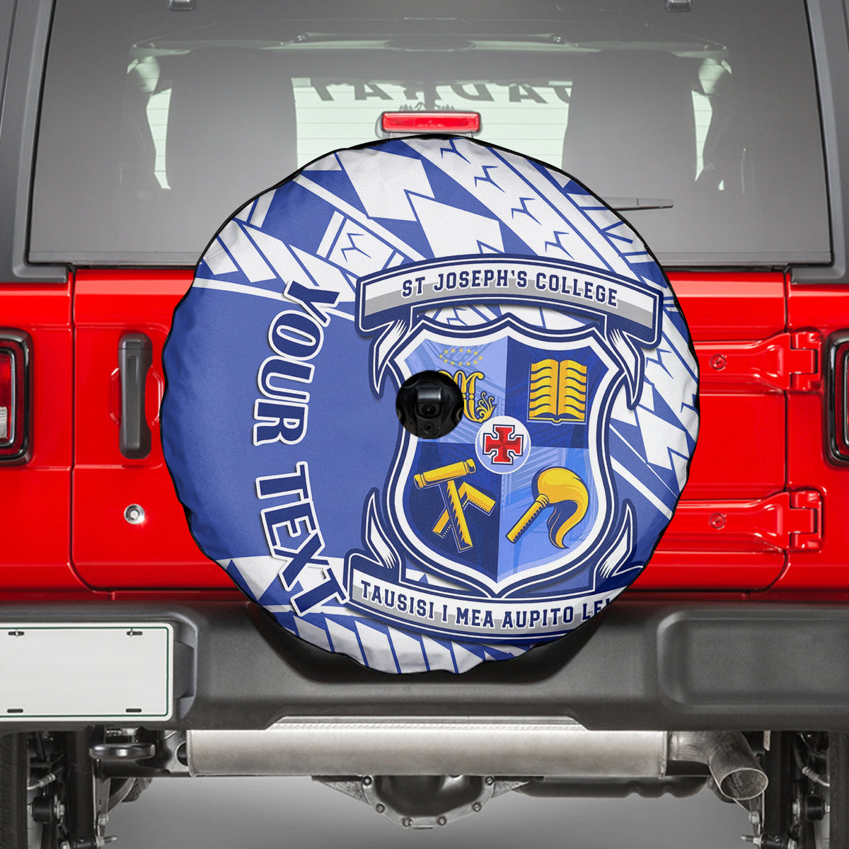 Personalised Samoa St Josephs College Spare Tire Cover Marist Brothers Samoan Pattern - Wonder Print Shop