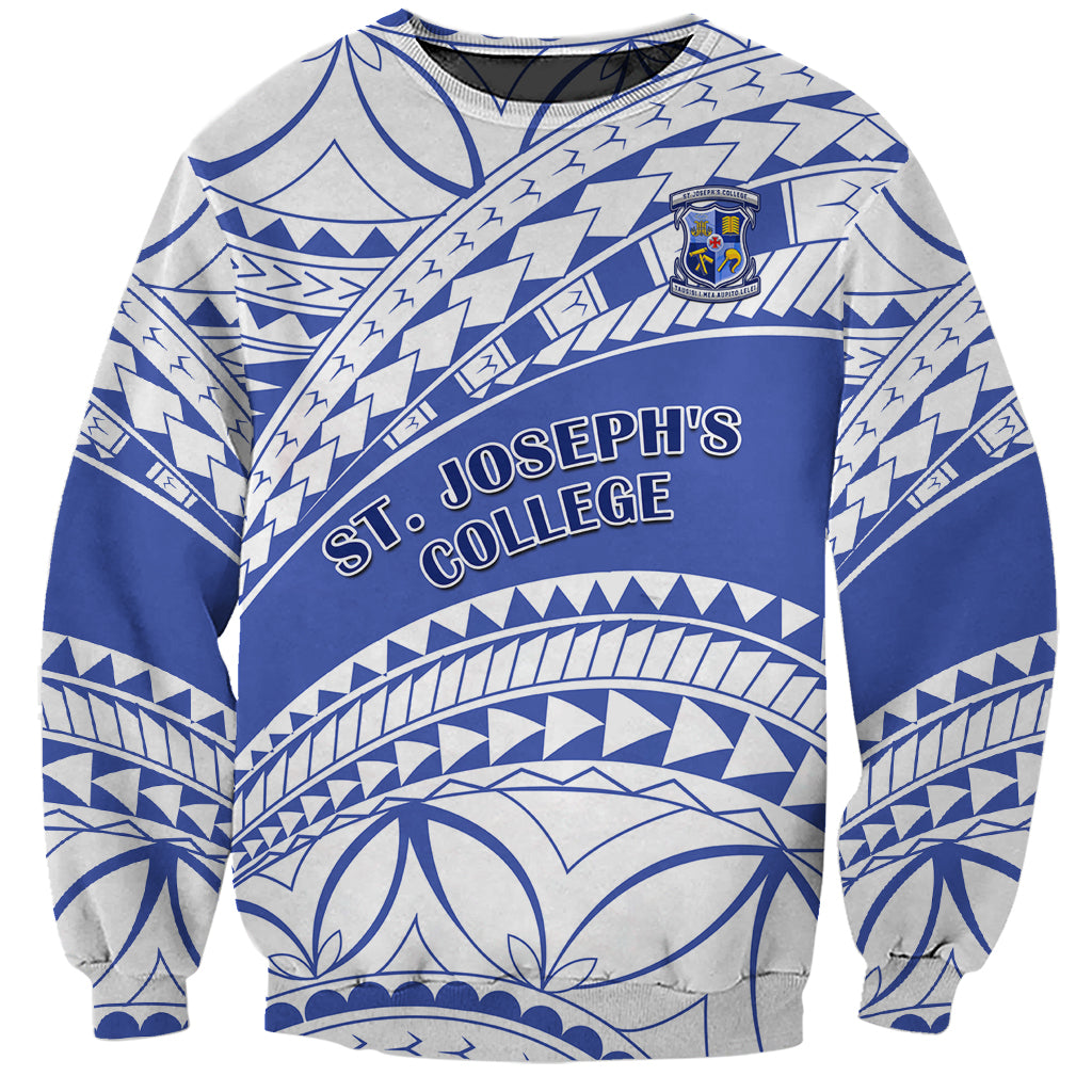 Personalised Samoa St Josephs College Sweatshirt Marist Brothers Samoan Pattern - Wonder Print Shop