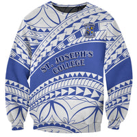 Personalised Samoa St Josephs College Sweatshirt Marist Brothers Samoan Pattern - Wonder Print Shop