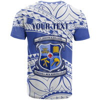 Personalised Samoa St Josephs College T Shirt Marist Brothers Samoan Pattern - Wonder Print Shop