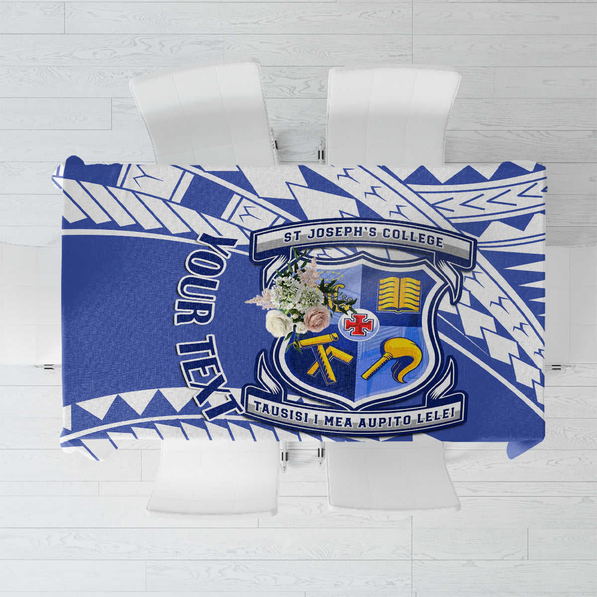 Personalised Samoa St Josephs College Tablecloth Marist Brothers Samoan Pattern - Wonder Print Shop