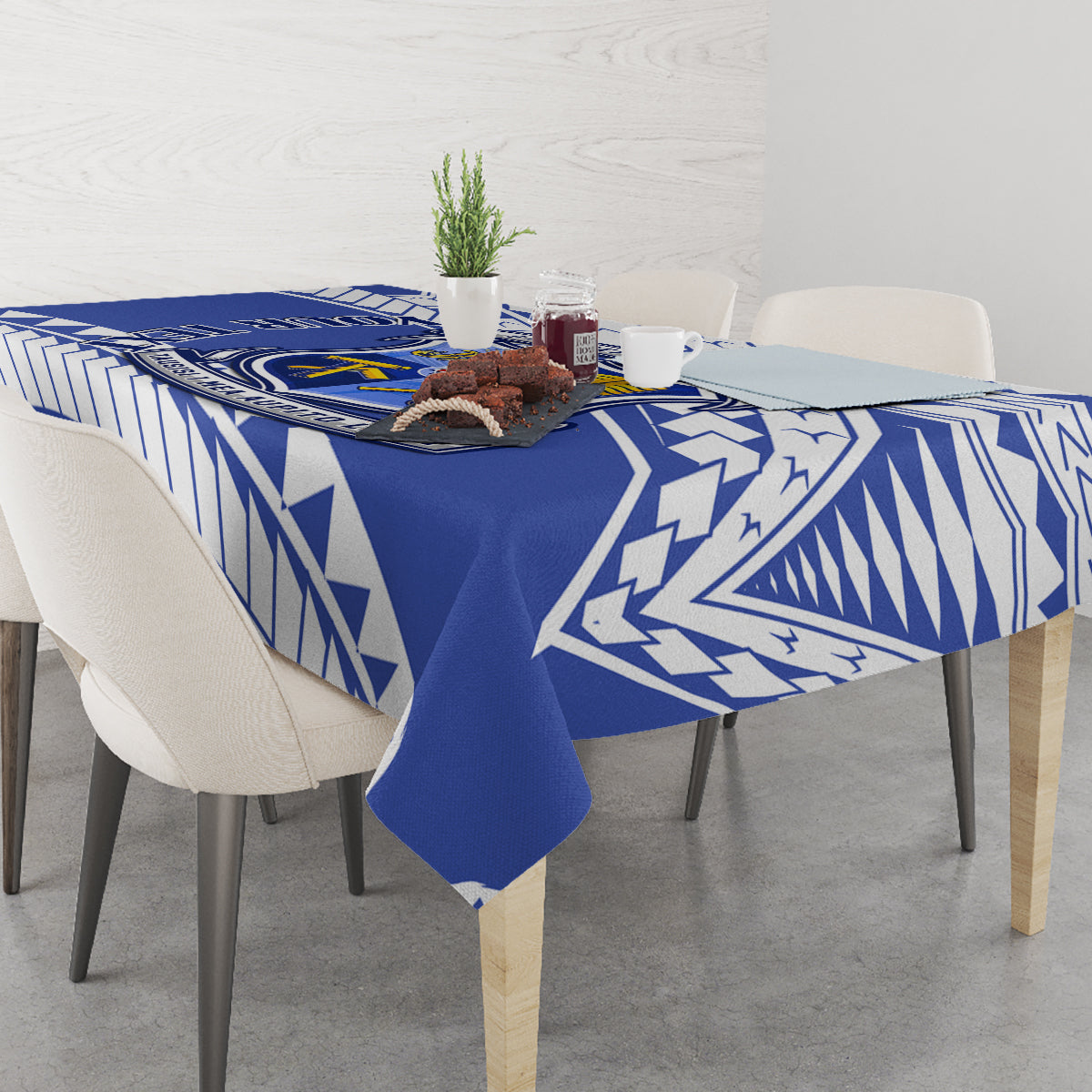 Personalised Samoa St Josephs College Tablecloth Marist Brothers Samoan Pattern - Wonder Print Shop