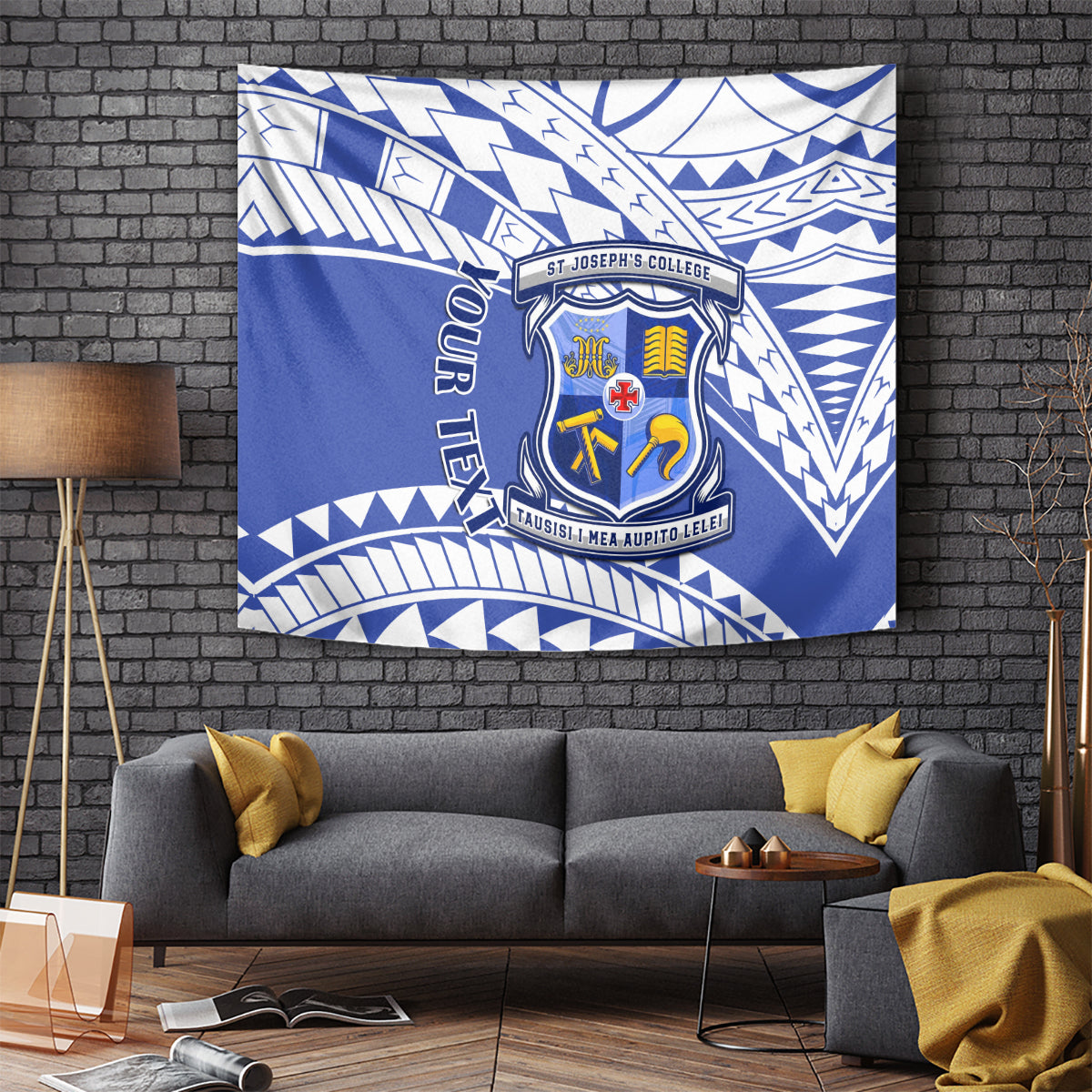 Personalised Samoa St Josephs College Tapestry Marist Brothers Samoan Pattern - Wonder Print Shop
