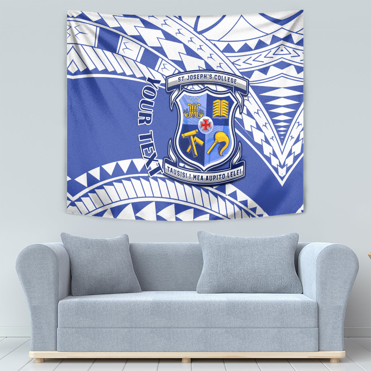 Personalised Samoa St Josephs College Tapestry Marist Brothers Samoan Pattern - Wonder Print Shop
