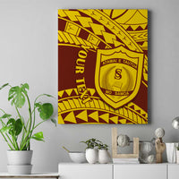 Personalised Samoa College Canvas Wall Art Samoan Pattern - Wonder Print Shop