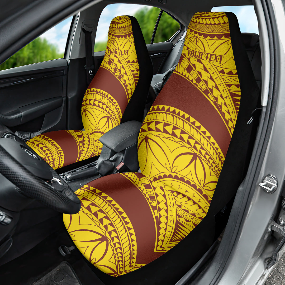 Personalised Samoa College Car Seat Cover Samoan Pattern - Wonder Print Shop