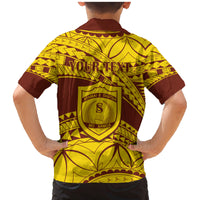 Personalised Samoa College Family Matching Mermaid Dress and Hawaiian Shirt Samoan Pattern - Wonder Print Shop