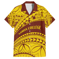 Personalised Samoa College Family Matching Short Sleeve Bodycon Dress and Hawaiian Shirt Samoan Pattern - Wonder Print Shop