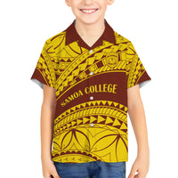 Personalised Samoa College Family Matching Summer Maxi Dress and Hawaiian Shirt Samoan Pattern - Wonder Print Shop