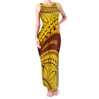 Personalised Samoa College Family Matching Tank Maxi Dress and Hawaiian Shirt Samoan Pattern - Wonder Print Shop