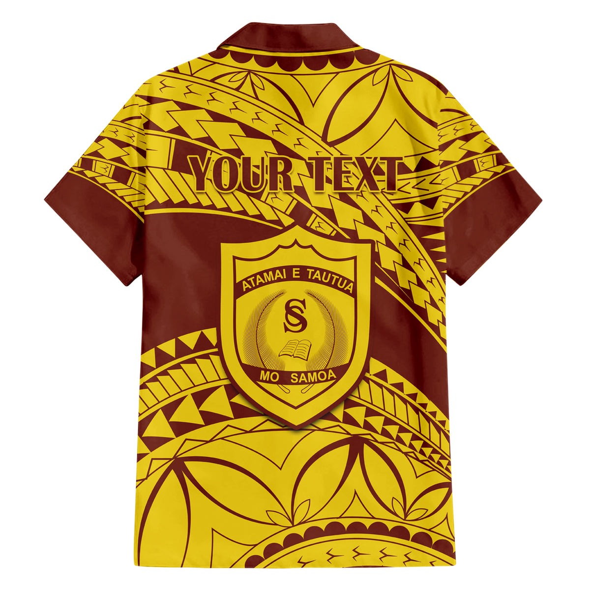 Personalised Samoa College Hawaiian Shirt Samoan Pattern - Wonder Print Shop